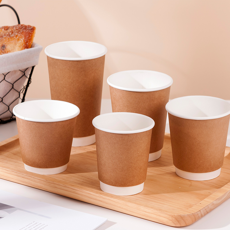 Kraft double wall paper cup